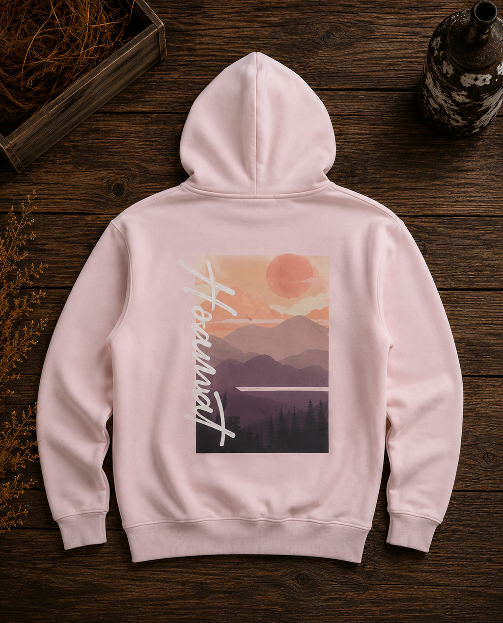 Zipper-Hoodie Damen I Hoamat rosa