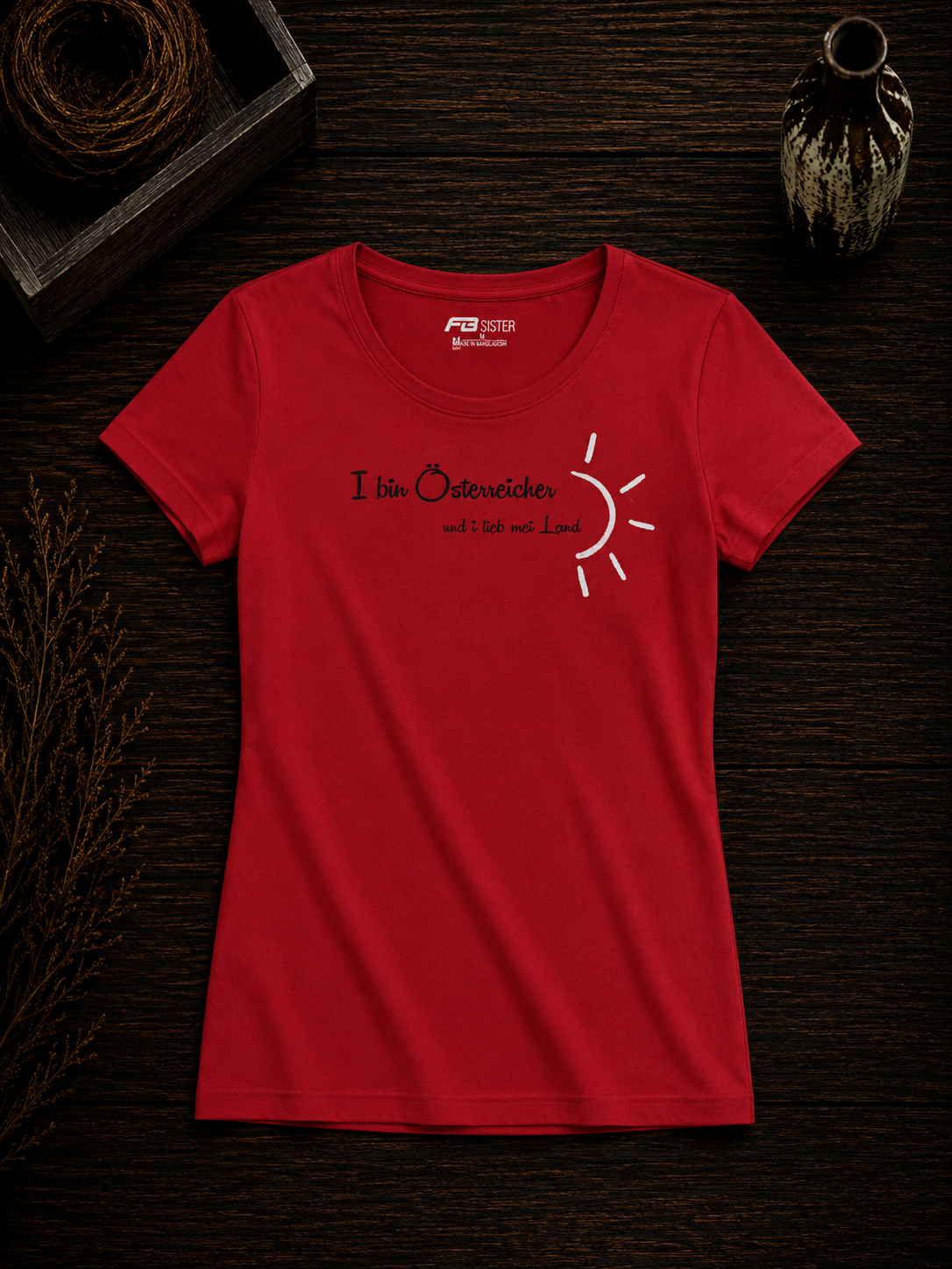 Damen Shirt I I bin Österreicher und lieb mei Land, Nicole