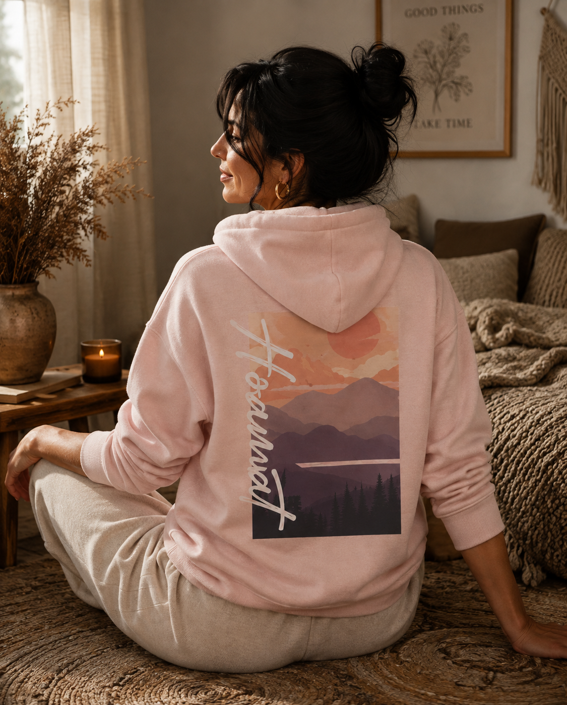 Zipper-Hoodie Damen I Hoamat rosa