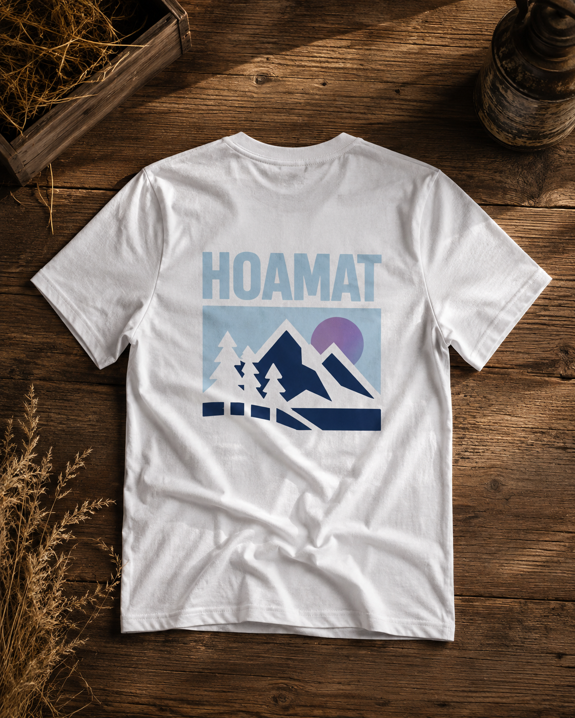 Shirt Damen I HOAMAT blau & lila