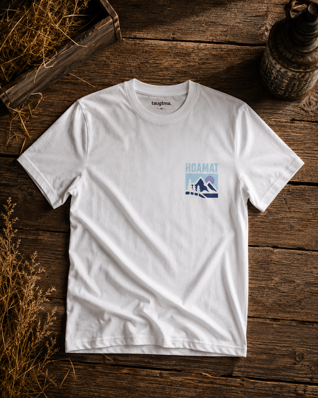 Shirt Damen I HOAMAT blau & lila