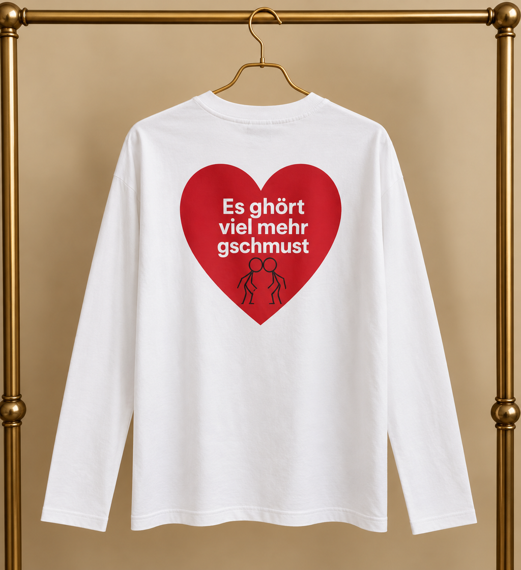 Damen Langarm-Shirt I Schmuserei grosses Herz Oktoberfest-Edition