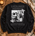 Schwarzes Lieblingsmensch Sweatshirt mit personalisierbarer Fotocollage